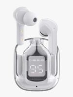 Air31 Wireless Earbuds | Bluetooth 5.3 | Transparent Crystal Design | Deep Bass | Noise Reduction | Touch Control | LED Digital Display - Image 3