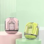 Air31 Wireless Earbuds | Bluetooth 5.3 | Transparent Crystal Design | Deep Bass | Noise Reduction | Touch Control | LED Digital Display - Image 6